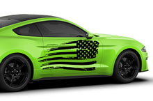 Load image into Gallery viewer, Side USA Flag Decals Graphics Vinyl Stickers Compatible with Ford Mustang
