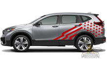 Load image into Gallery viewer, Side Flag USA Graphics vinyl decals for Honda CRV