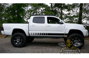 Side Line Stripes Vinyl Decal Compatible with Toyota Tacoma Double Cab