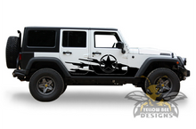 Load image into Gallery viewer, Splash Star Graphics Kit Vinyl Decal Compatible with Jeep JL Wrangler 4 Door 2018-Present