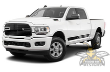 Load image into Gallery viewer, Three Lines Stripes Graphics Vinyl Decal Compatible with Dodge Ram Crew Cab 3500 Bed 6'4”