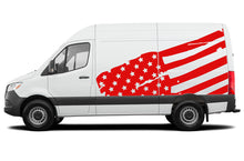 Load image into Gallery viewer, USA Flag Graphics Vinyl Decals Compatible with Mercedes Sprinter
