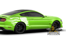 Load image into Gallery viewer, US Flag Decals Graphics vinyl for ford Mustang USA decals