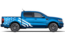 Load image into Gallery viewer, US Flag Side Graphics Decals Compatible with Ford Ranger
