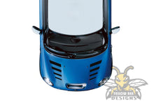 Load image into Gallery viewer, Vent Hood decals, vinyl Graphics for mini cooper hood stickers