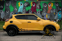 Load image into Gallery viewer, Wavy Flag Side Stripe Graphics vinyl decals for Nissan juke