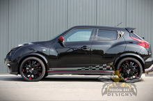 Load image into Gallery viewer, Wavy Flag Side Stripe Graphics vinyl decals for Nissan juke