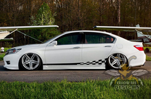 Load image into Gallery viewer, Wavy Flag Side stripes Graphics vinyl decals for Honda Accord