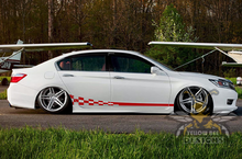 Load image into Gallery viewer, Wavy Flag Side stripes Graphics vinyl decals for Honda Accord