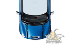 Load image into Gallery viewer, Wavy Hood decals, vinyl Graphics for mini cooper hood stickers