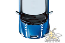 Load image into Gallery viewer, Wavy Hood decals, vinyl Graphics for mini cooper hood stickers
