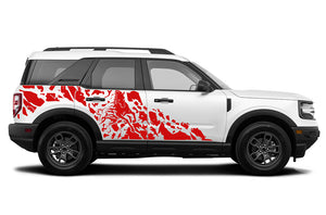 Wild Horse Side Graphics Vinyl Decals Compatible with Ford Bronco Sport