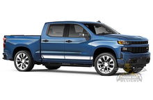 Load image into Gallery viewer, Chevrolet Stripes Graphics Vinyl Decals Compatible with Chevrolet Silverado 1500 Crew Cab