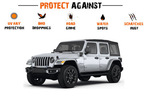 Paint Protection Film Clear Bra PPF Pre-Cut kit Compatible with Jeep Wrangler JL (Partial Front)