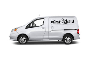 Adventure Mountain Graphics Decals Compatible with Nissan NV200