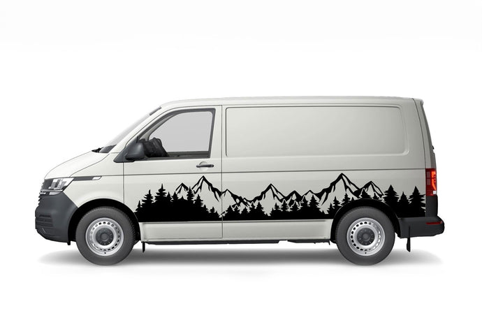 Adventure Mountains Graphics Decals for Volkswagen Transporter