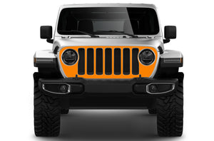 Blackout Grille Graphics Decals Compatible with Jeep JL Wrangler