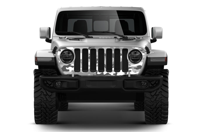 Camo Grille Graphics Decals Compatible with Jeep JL Wrangler