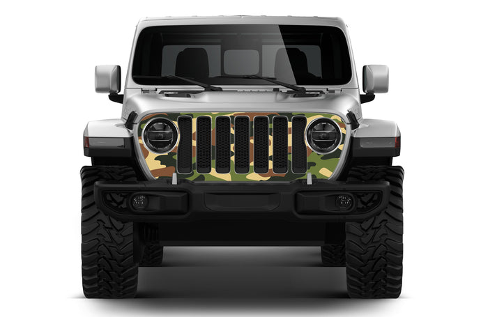 Camo grille graphics decals compatible with Jeep Gladiator JT