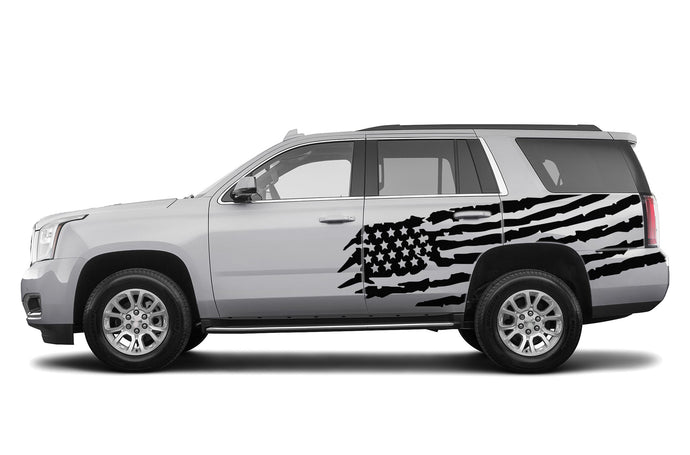 Custom US flag 2015 GMC yukon