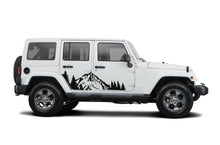 Load image into Gallery viewer, Mountains Trees Graphics Kit Vinyl Decal Compatible with Jeep JL Wrangler