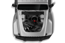 Load image into Gallery viewer, Ghost Skull Print Hood Graphics Decal Compatible with Jeep JL Wrangler