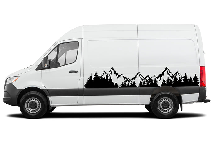 Mountain Range Graphics Decals Compatible with Mercedes Sprinter
