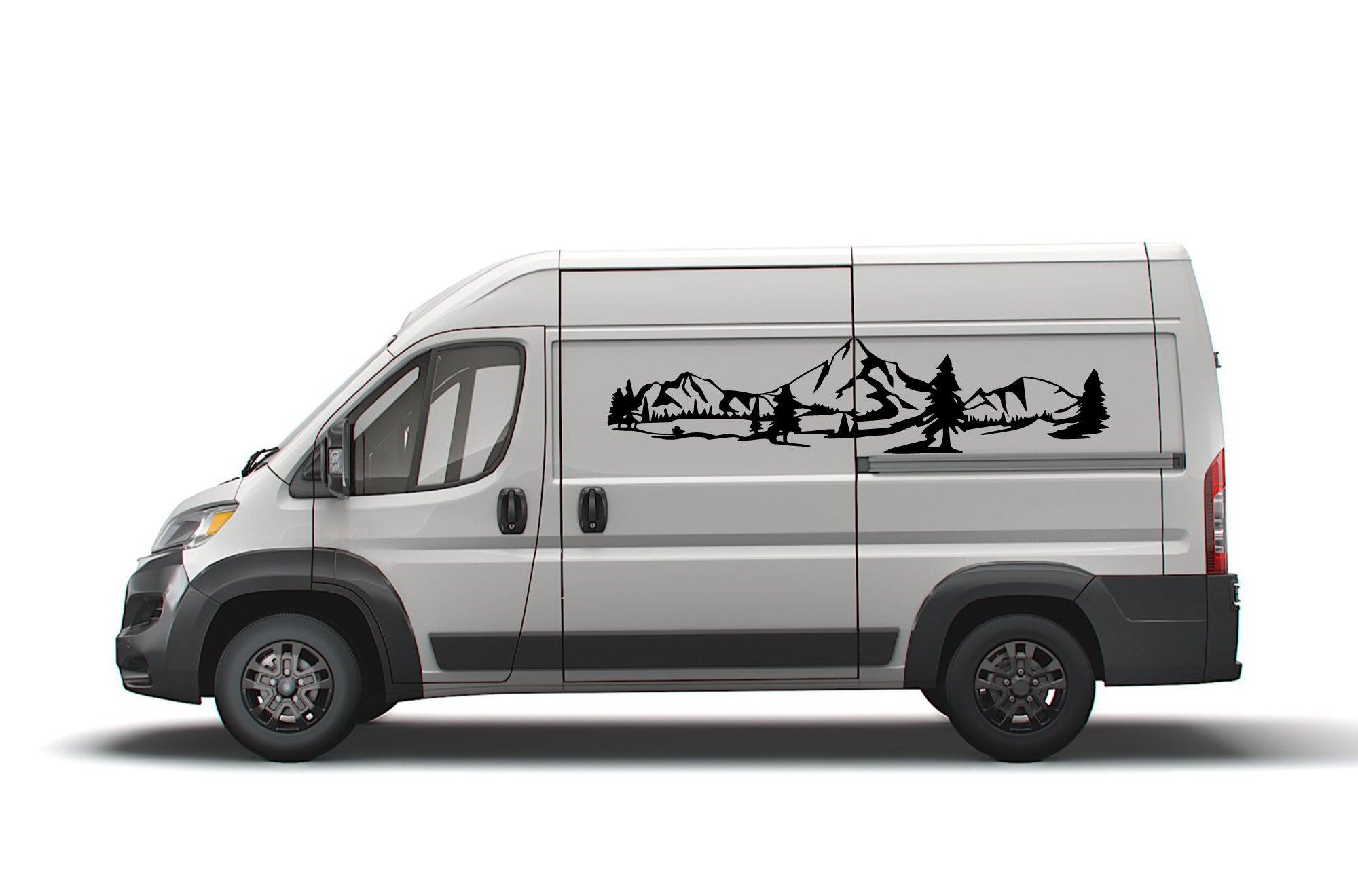 Promaster Graphics Mountain Side Graphics Decals for Dodge Ram ProMaster