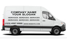 Load image into Gallery viewer, Package company decals Vinyl letters compatible with Mercedes Sprinter