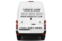 Load image into Gallery viewer, Package company decals Vinyl letters compatible with Mercedes Sprinter