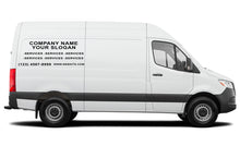 Load image into Gallery viewer, Package company decals Vinyl letters compatible with Mercedes Sprinter