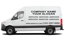 Load image into Gallery viewer, Package company decals Vinyl letters compatible with Mercedes Sprinter