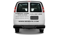 Load image into Gallery viewer, Package of company decals: Vinyl letters compatible with Chevrolet Express