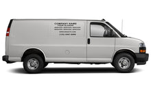 Load image into Gallery viewer, Package of company decals: Vinyl letters compatible with Chevrolet Express