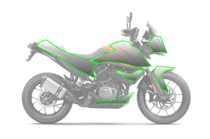 PreCut PRO Series Paint Protection Clear Bra PPF compatible KTM 390 Adventure