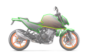 KTM 990 DUKE Precut paint protection film (PPF)