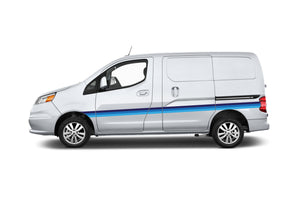 Retro Color Side Graphics Decals Compatible with Nissan NV200
