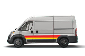 Retro Color Side Stripes Graphics Decals for Dodge Ram ProMaster