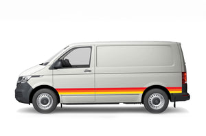 Retro Color Stripes Graphics Decals for Volkswagen Transporter