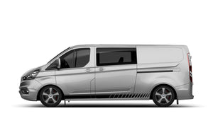 Side Lower Stripes vinyl Graphics decals for Ford Transit Custom