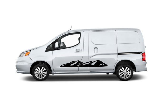 Side Mountain Graphics Decals Compatible with Nissan NV200