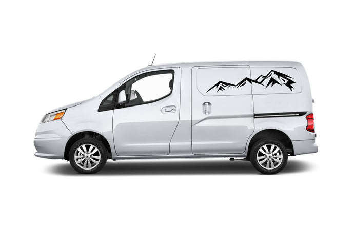 Side Mountain Range Graphics Decals Compatible with Nissan NV200
