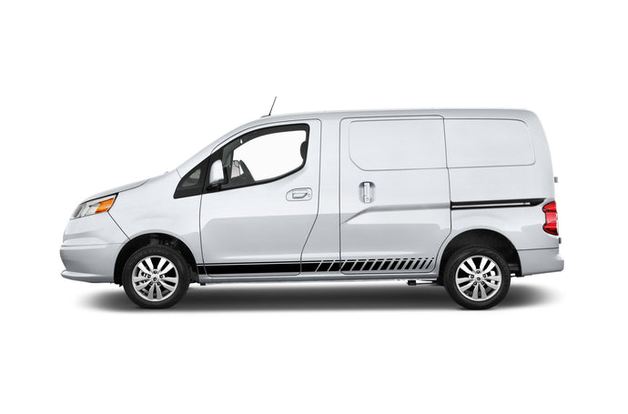 Side Stripes Graphics Decals Compatible with Nissan NV200