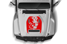 Load image into Gallery viewer, Skull Hood Graphics Decals Compatible with Jeep JT Gladiator Mojave