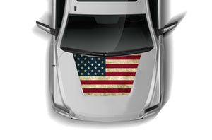 US Flag Graphics Decal Compatible with Toyota Tundra 2007 - 2021