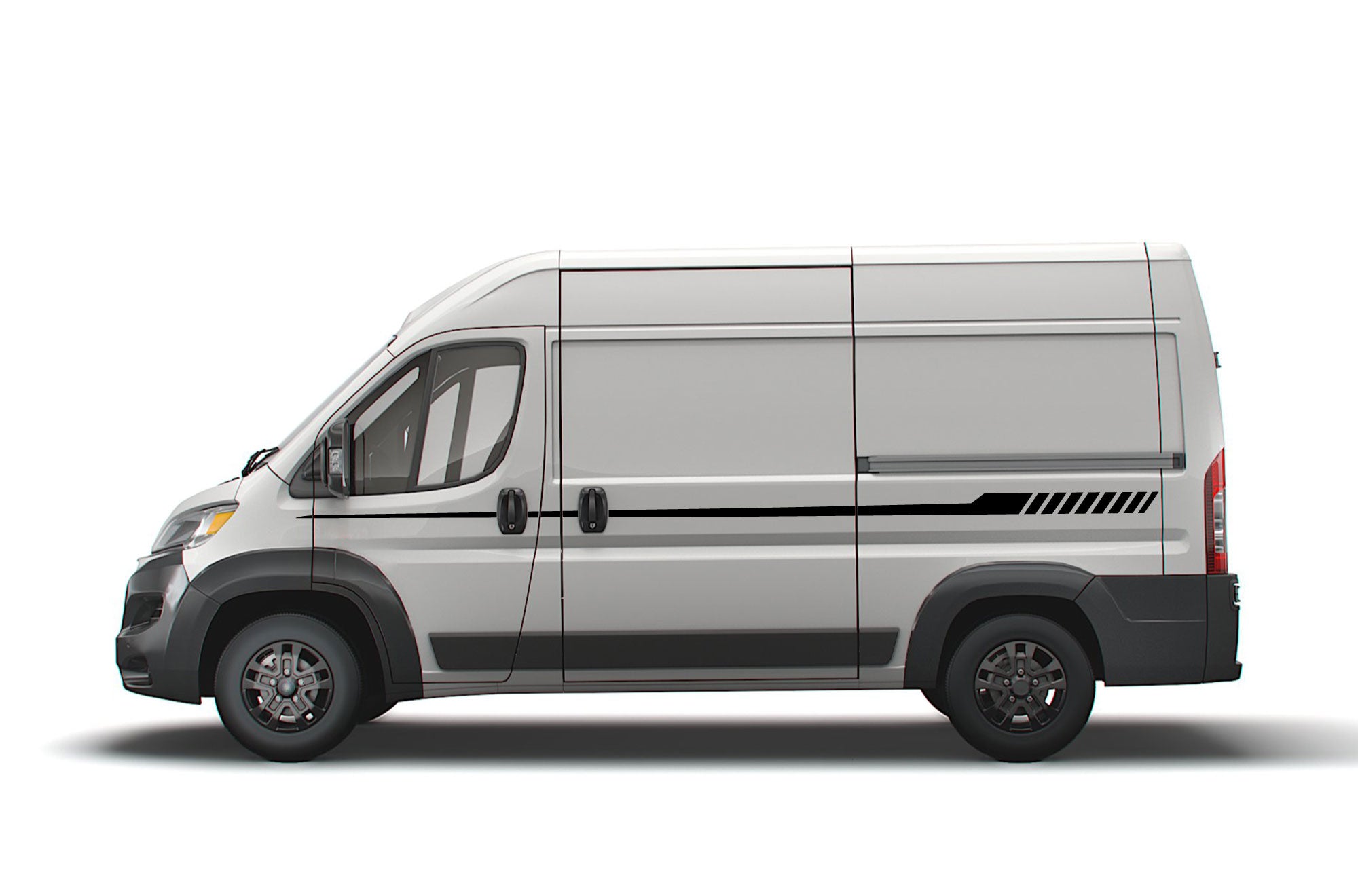 Promaster Background Upper Side Stripes Graphics Decals for Dodge Ram ProMaster