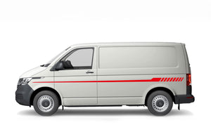 Upper Side Stripes Graphics Decals for Volkswagen Transporter