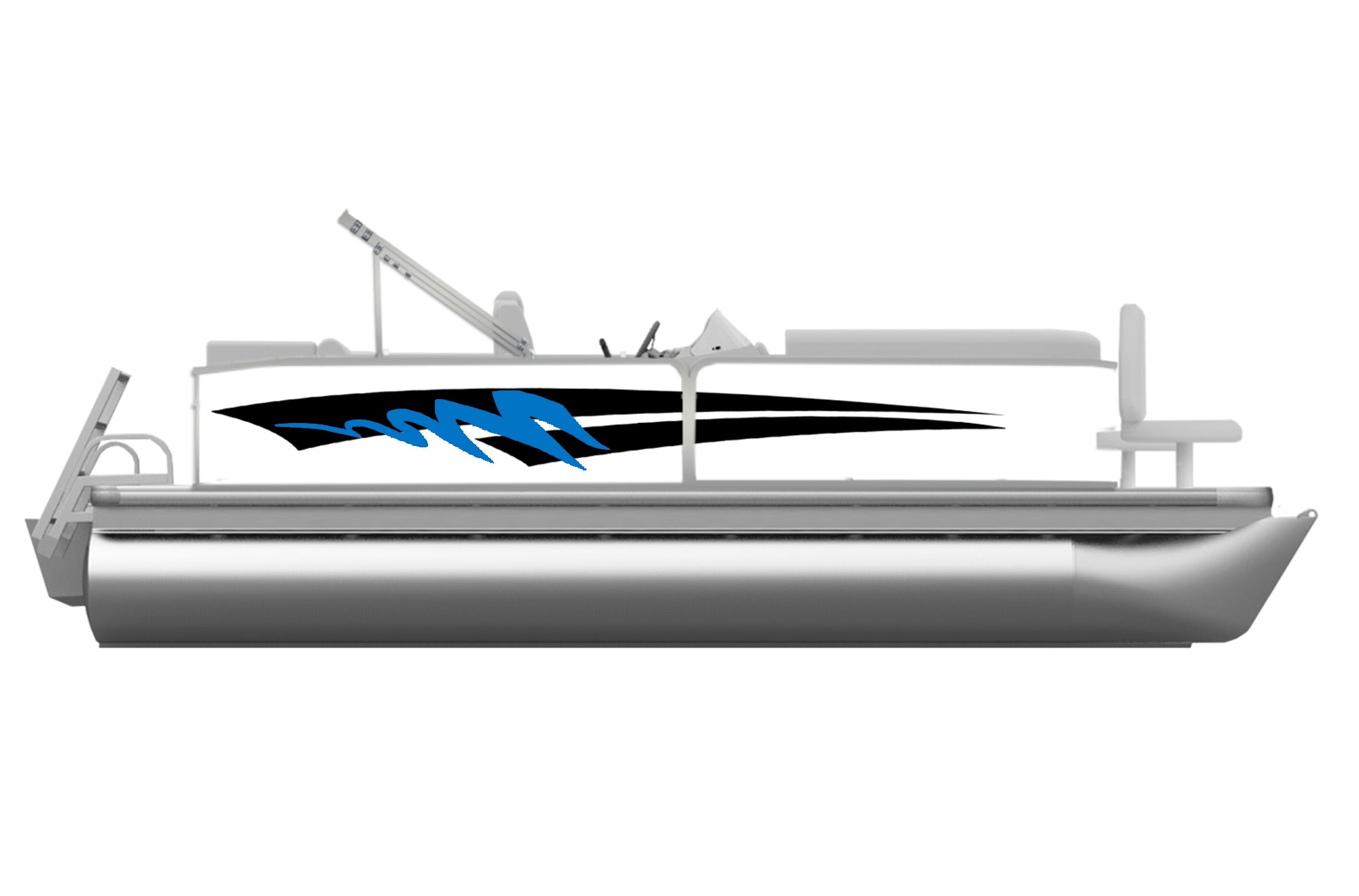 thumbnail interactive-video image 1 of Avalon Pontoon Boat Gate Decal – Custom Colors, AB1 Watersports, 10" X 5.5" 1 of 6