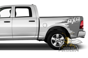 Off Road Graphics Kit Vinyl Decal Compatible with Dodge Ram 1500, 2500, 3500 2008 - Present 