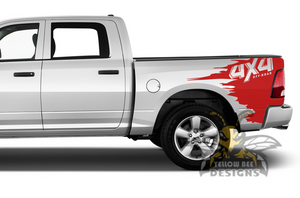 Off Road Graphics Kit Vinyl Decal Compatible with Dodge Ram 1500, 2500, 3500 2008 - Present 